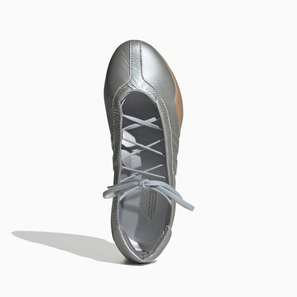 adidas Women's Silver Metallic Lace-Up Sneakers